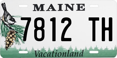 ME license plate 7812TH