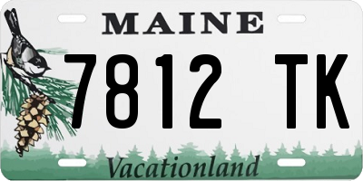 ME license plate 7812TK