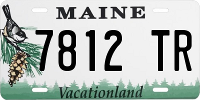 ME license plate 7812TR