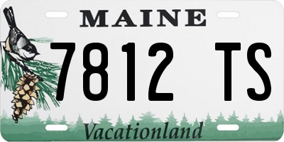 ME license plate 7812TS