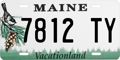 ME license plate 7812TY