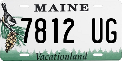 ME license plate 7812UG