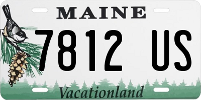 ME license plate 7812US