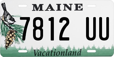 ME license plate 7812UU