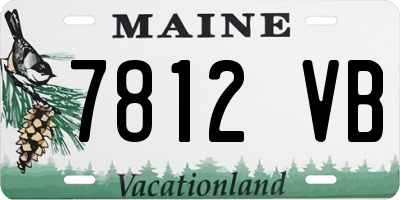 ME license plate 7812VB