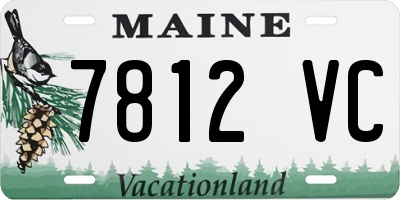 ME license plate 7812VC