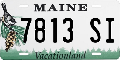 ME license plate 7813SI