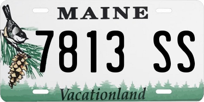 ME license plate 7813SS