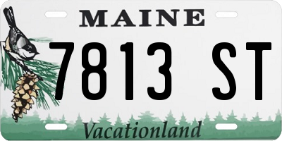 ME license plate 7813ST