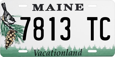 ME license plate 7813TC