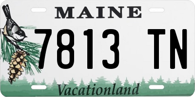 ME license plate 7813TN