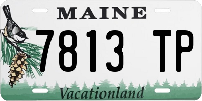 ME license plate 7813TP