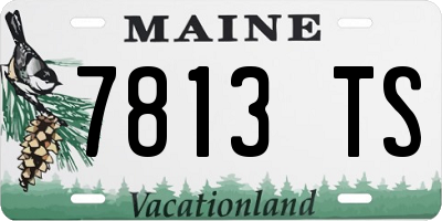 ME license plate 7813TS
