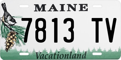 ME license plate 7813TV