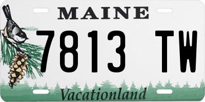 ME license plate 7813TW
