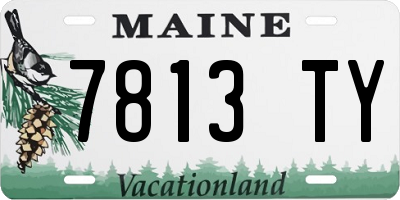 ME license plate 7813TY