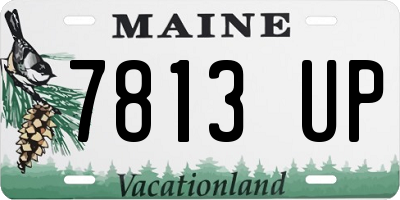 ME license plate 7813UP