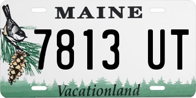 ME license plate 7813UT