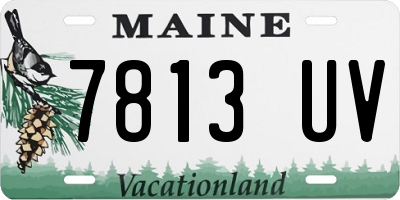 ME license plate 7813UV