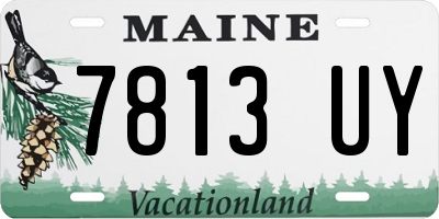 ME license plate 7813UY