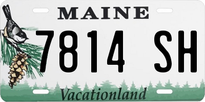 ME license plate 7814SH