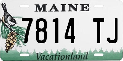 ME license plate 7814TJ