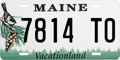 ME license plate 7814TO