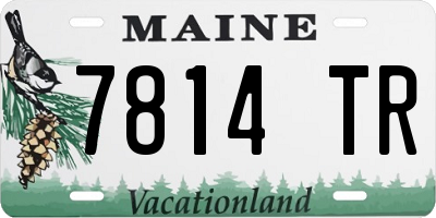 ME license plate 7814TR