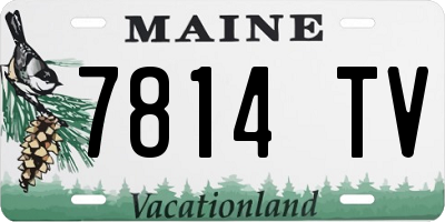 ME license plate 7814TV