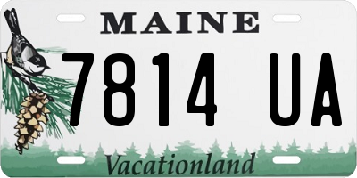 ME license plate 7814UA