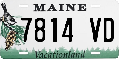 ME license plate 7814VD
