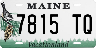 ME license plate 7815TQ