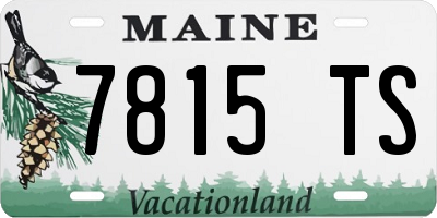 ME license plate 7815TS