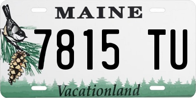 ME license plate 7815TU