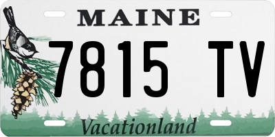 ME license plate 7815TV