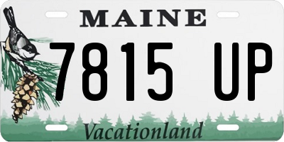 ME license plate 7815UP