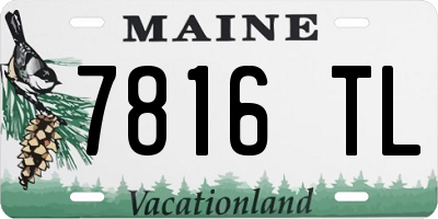 ME license plate 7816TL