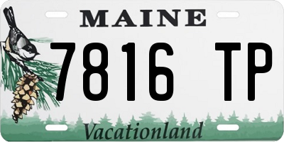 ME license plate 7816TP