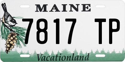 ME license plate 7817TP