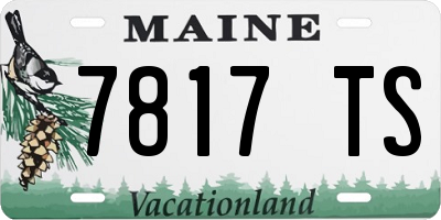 ME license plate 7817TS