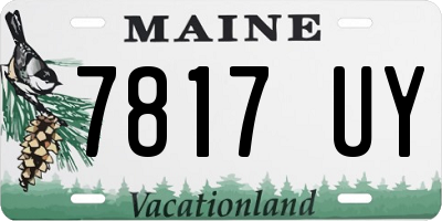 ME license plate 7817UY