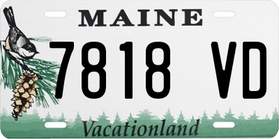 ME license plate 7818VD