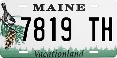 ME license plate 7819TH