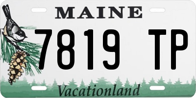 ME license plate 7819TP