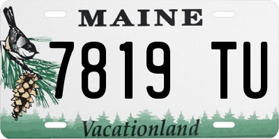 ME license plate 7819TU