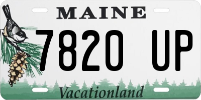 ME license plate 7820UP