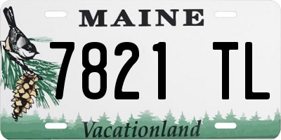 ME license plate 7821TL