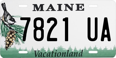 ME license plate 7821UA