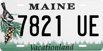 ME license plate 7821UE