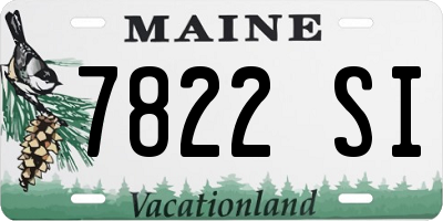 ME license plate 7822SI